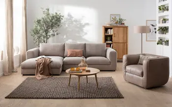 Wohnen mit Gefühl – sanfte Farben, natürliche Materialien und liebevolle Details schaffen eine gemütliche Atmosphäre für Mensch und Tier.